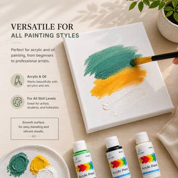 Ready-to-Paint Pre-Primed Stretched Canvases
