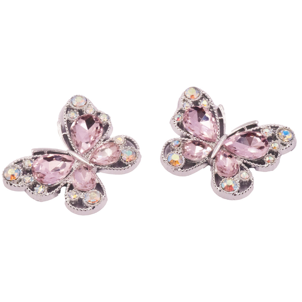 Rhinestone Butterfly Flat Back Embellishments – 2ct