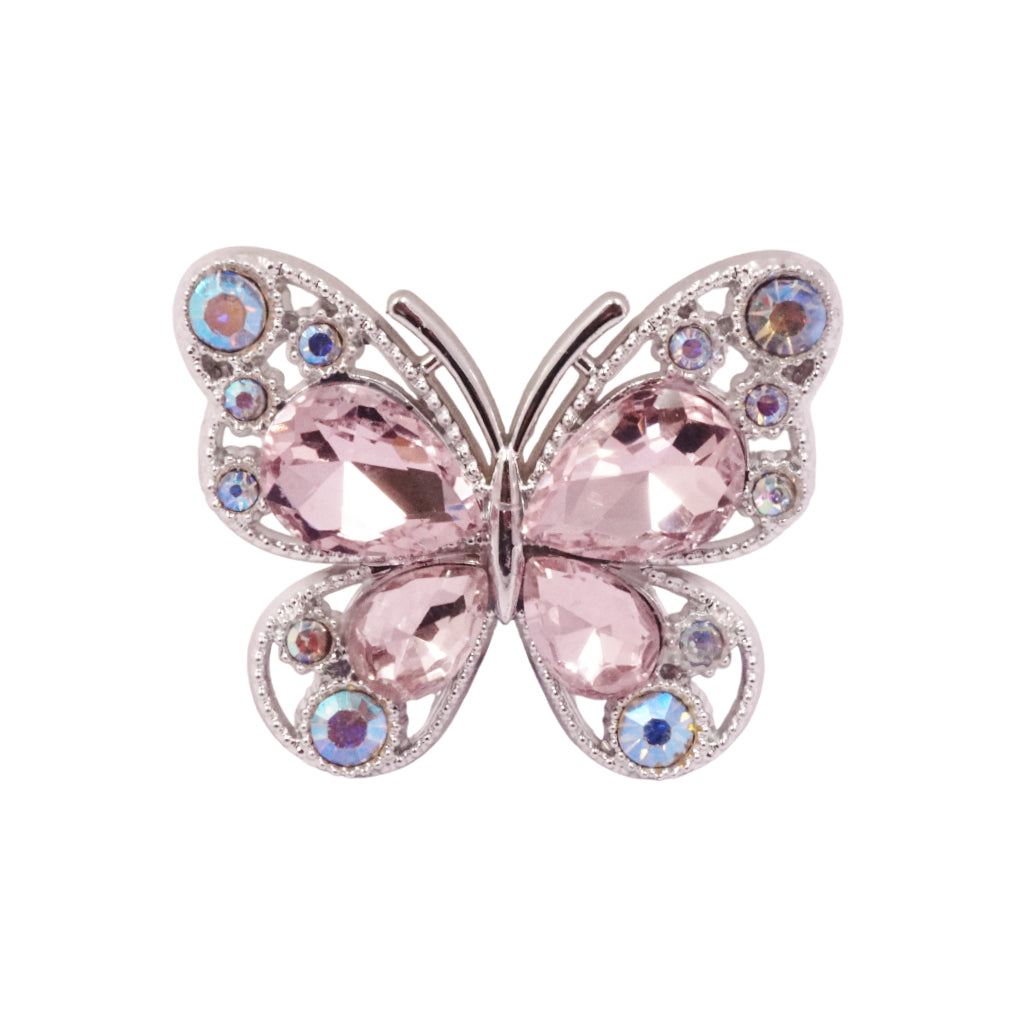 Rhinestone Butterfly Flat Back Embellishments – 2ct