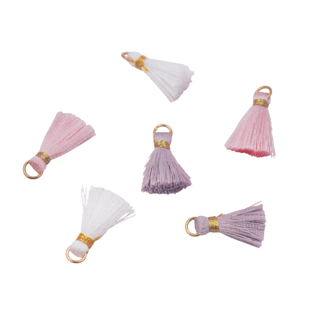 Tassel Charms for Jewelry Making – 6ct, 0.8in
