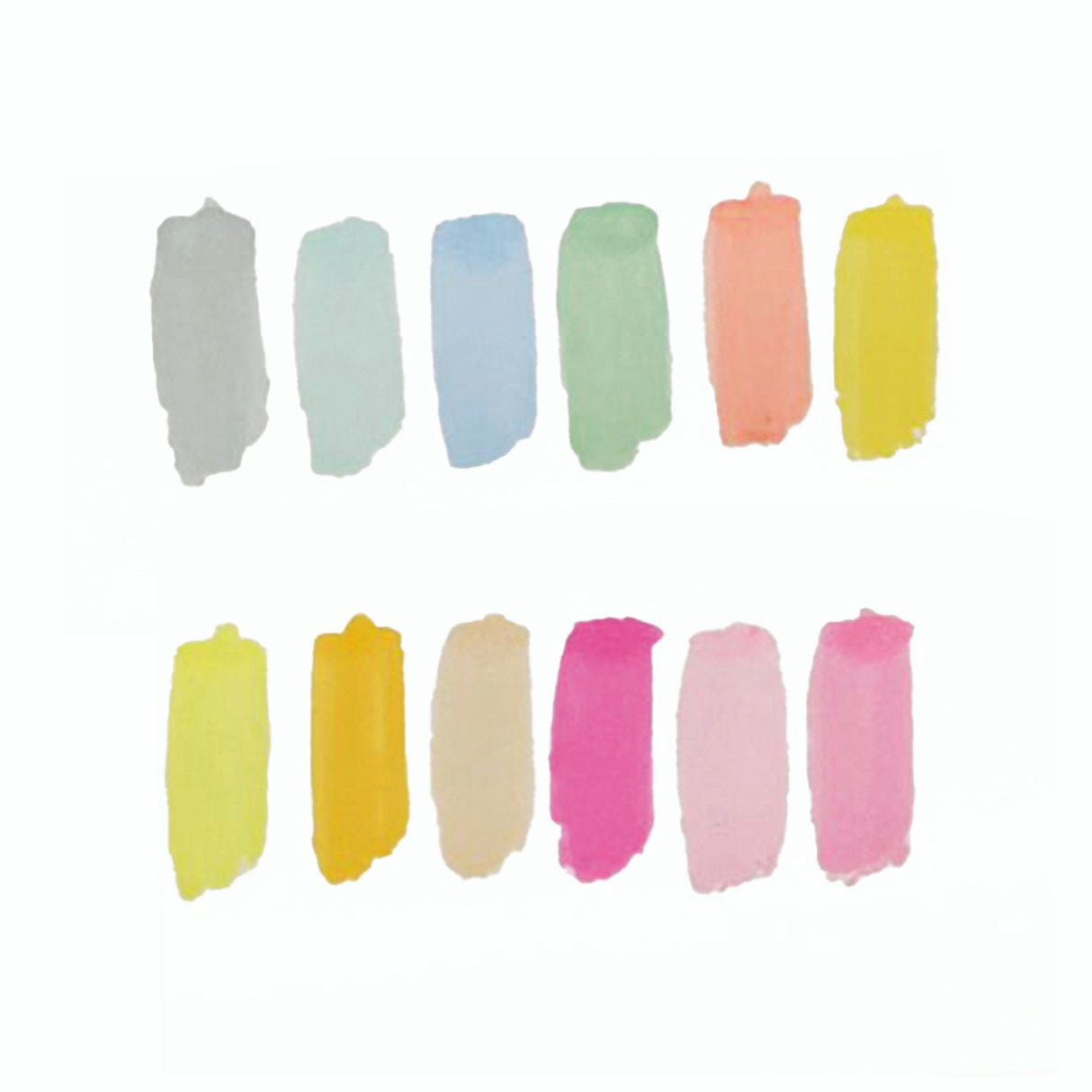 Angels Craft 12-Piece Set of Alcohol Dual Tip Markers in Pastel Colors