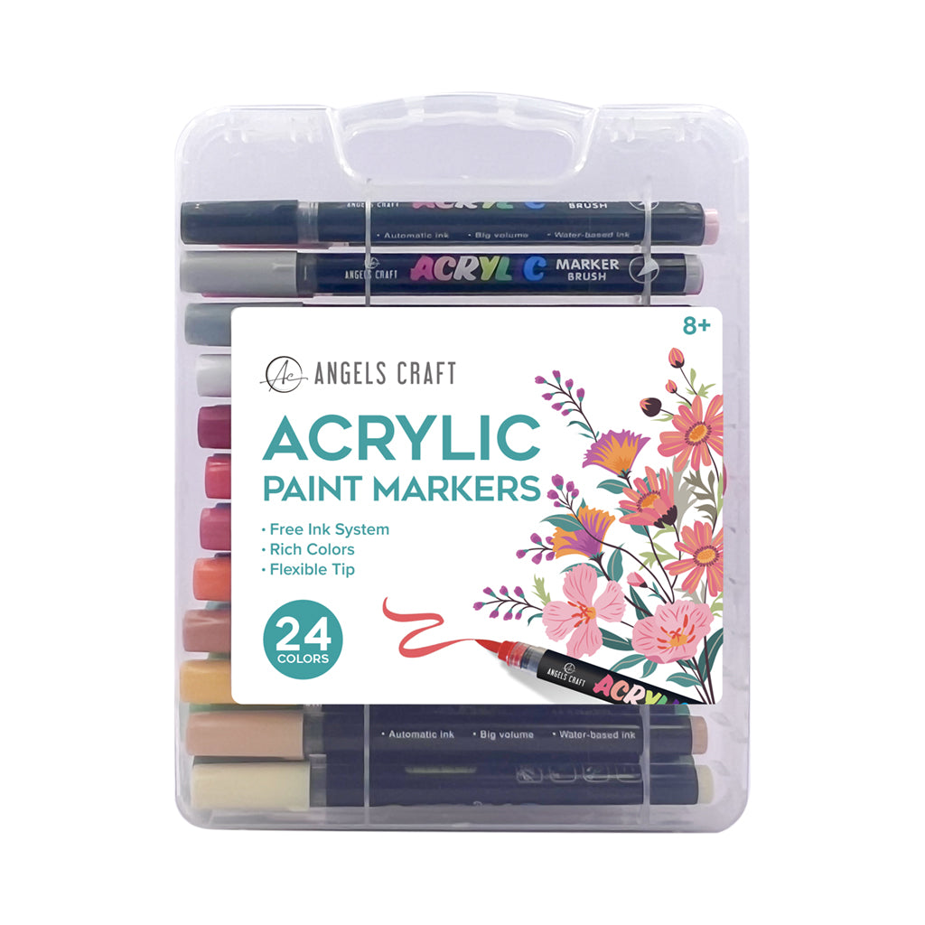 Angels Craft 24 Color Acrylic Markers