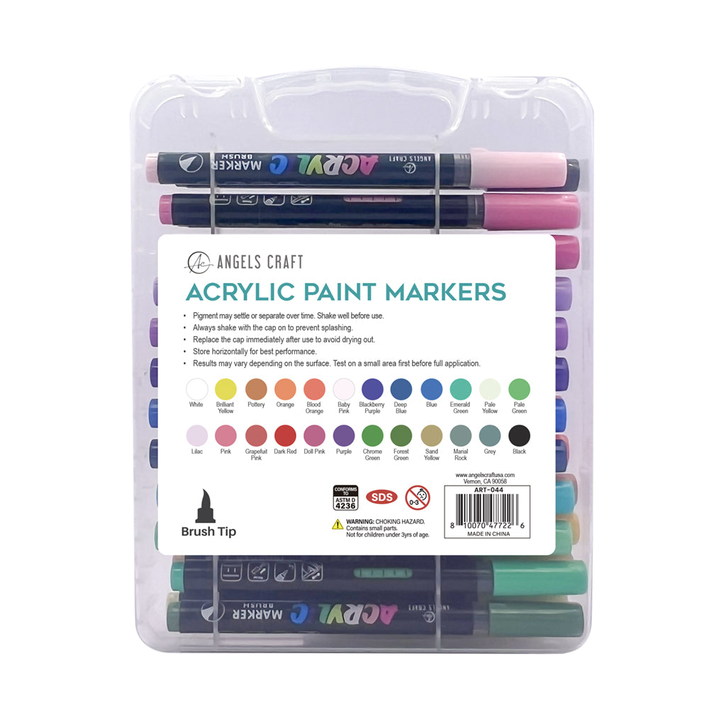 Angels Craft 24 Color Acrylic Markers