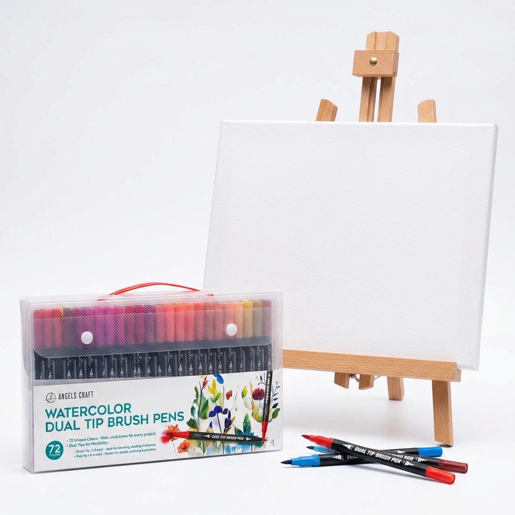 Premium Tabletop Canvas & Easel Set – Your Complete Ready-to-Create Art Kit