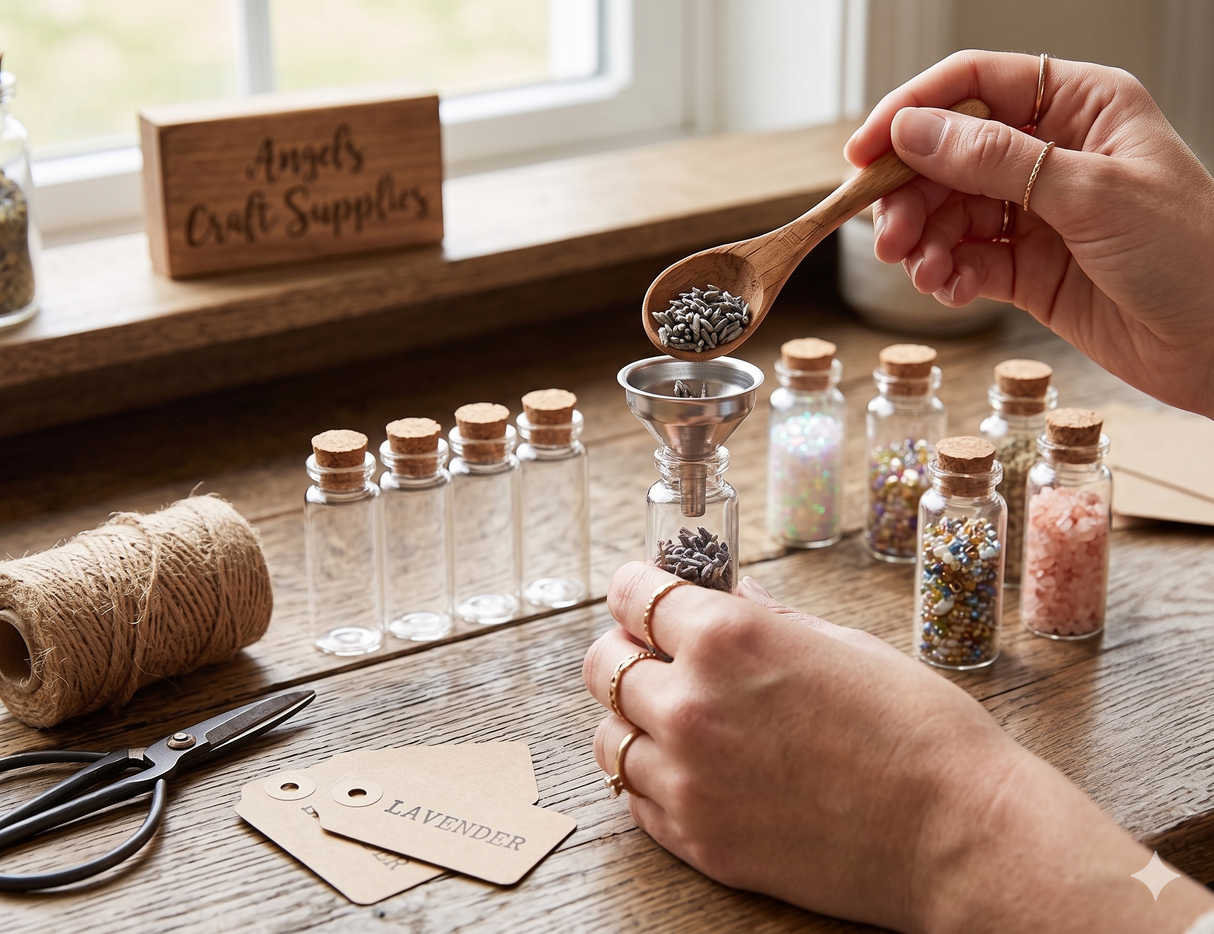 Premium Clear Glass Bottles with Authentic Cork Stoppers
