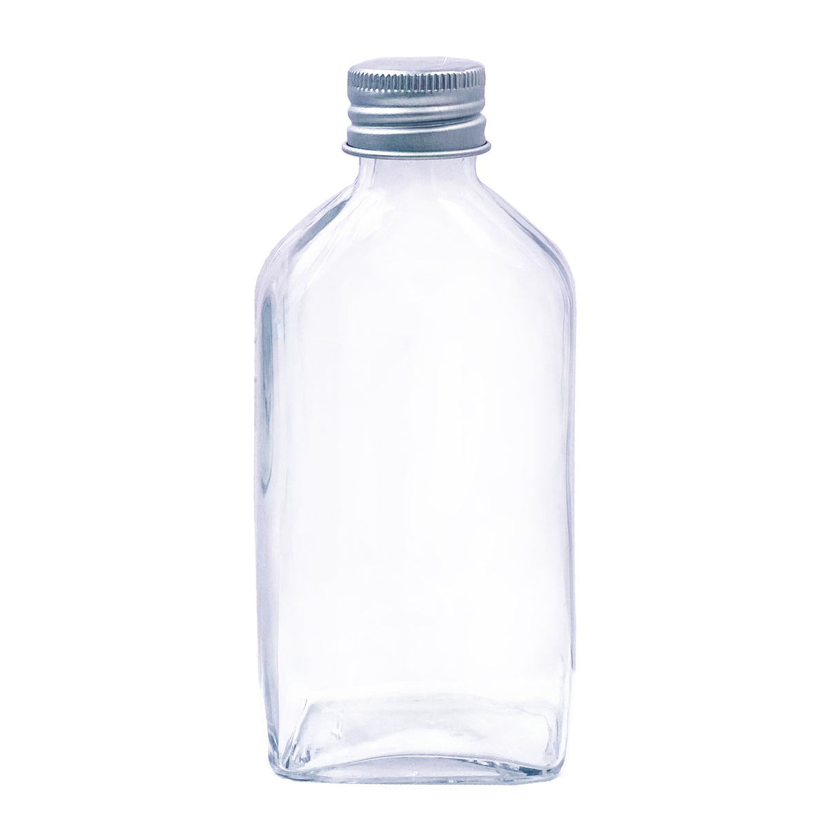 Mini Glass Flask Bottles with Metal Screw Caps