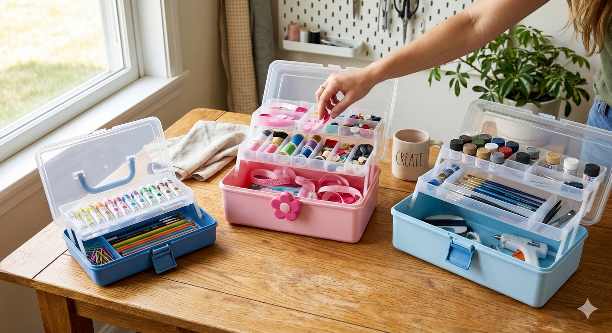3-Tier Folding Organizer Storage Boxes - 3 Options