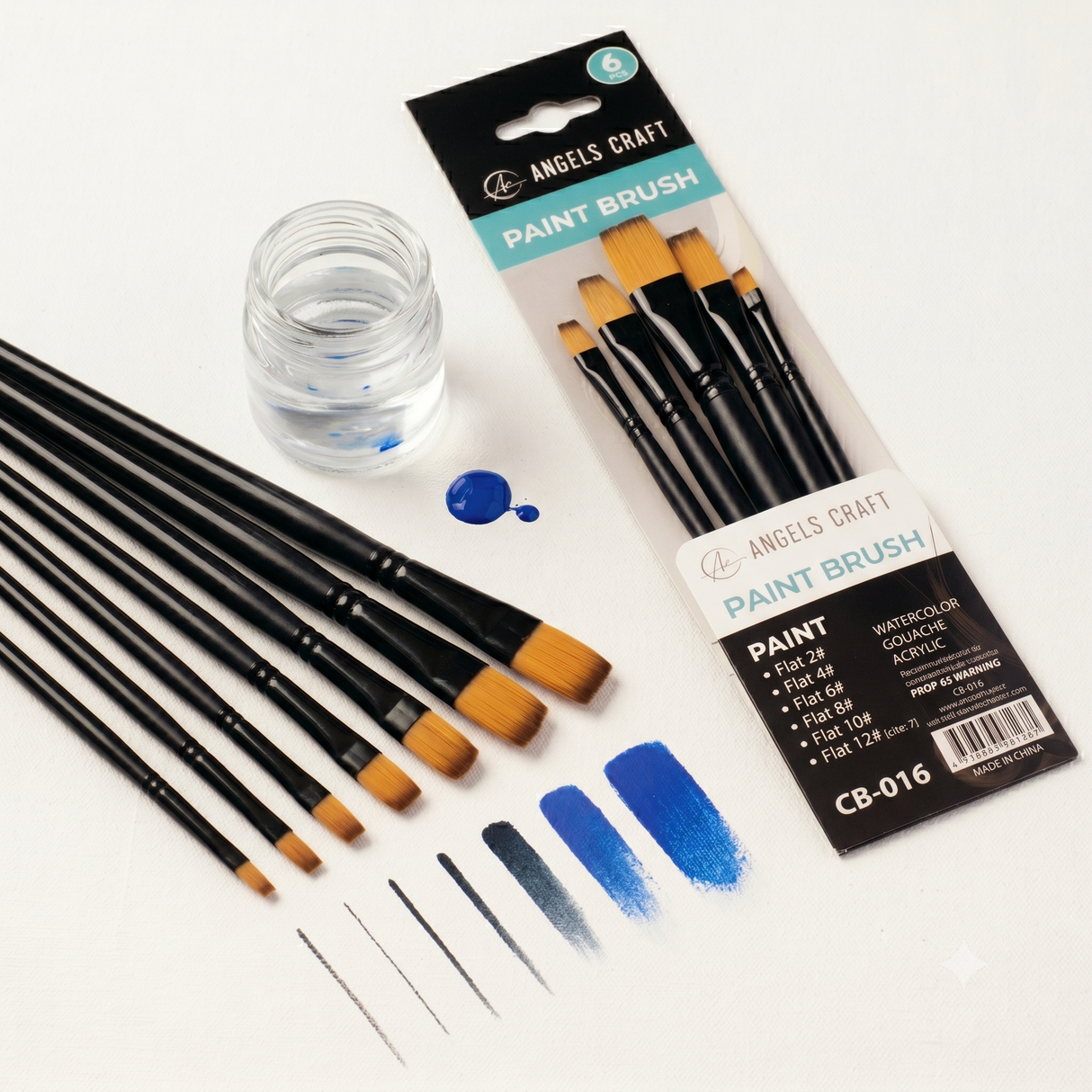 Premium Paint Brush Sets – Angle, Round & Flat Tip Options