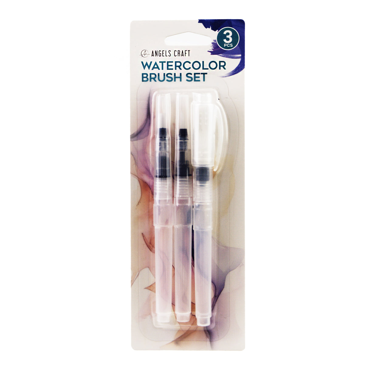 Angels Craft 3-Count Watercolor Brush Set Kit