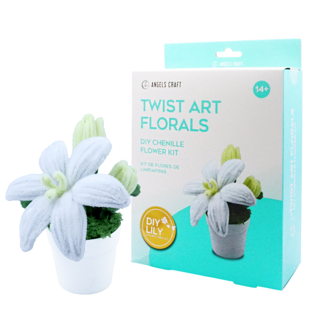 Angels Craft Twist Art Florals - DIY Chenille Lily Kit