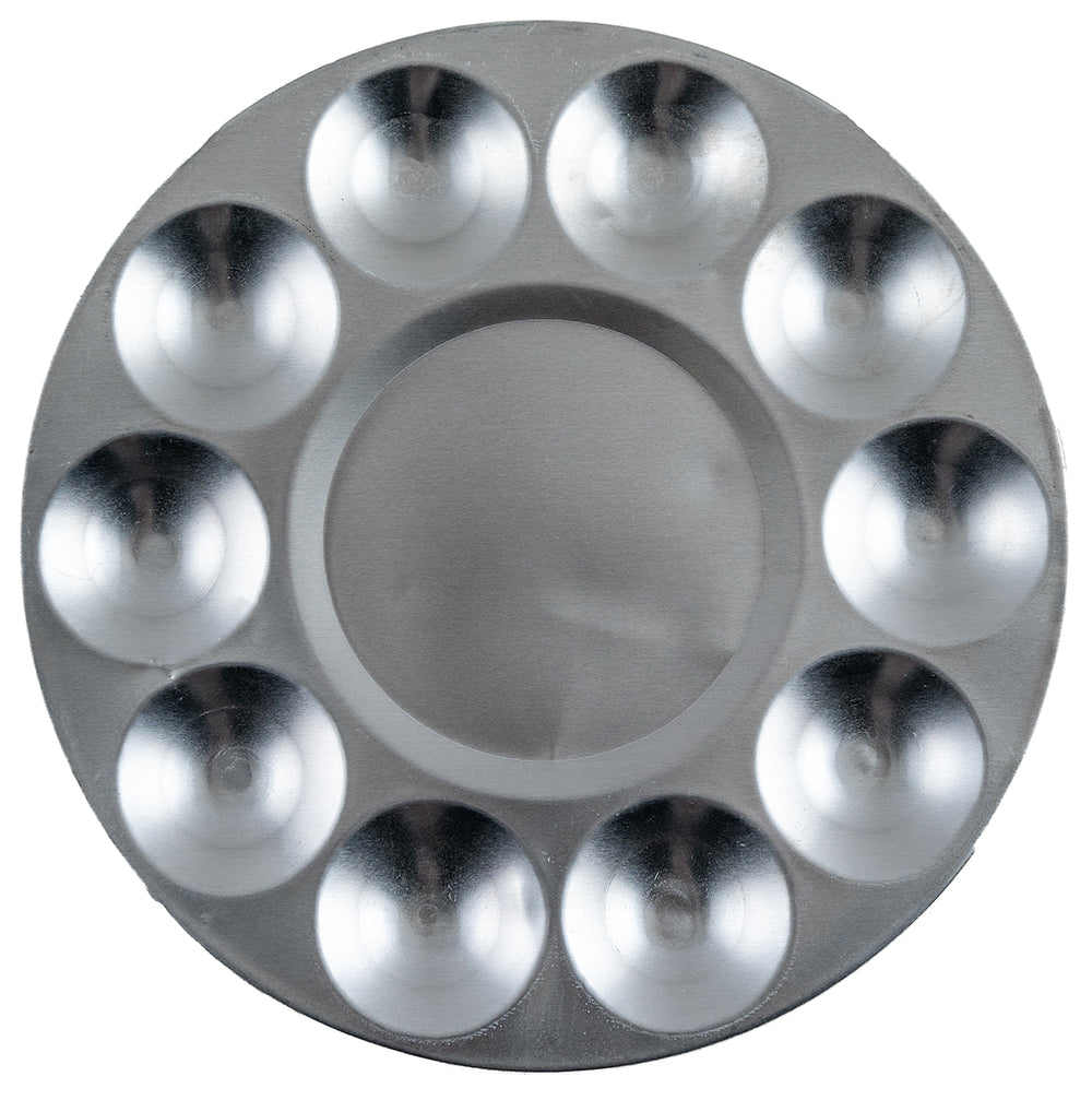 Circular Aluminum Paint Palette (6.75")