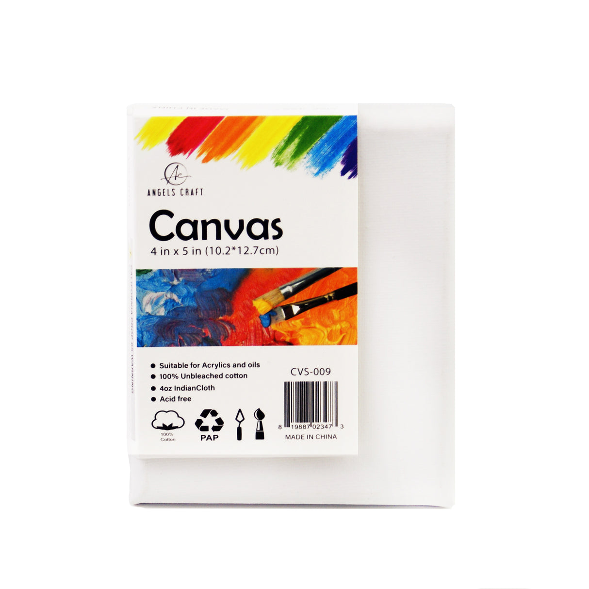 Angels Craft 4" x 5" Mini Stretched Canvas