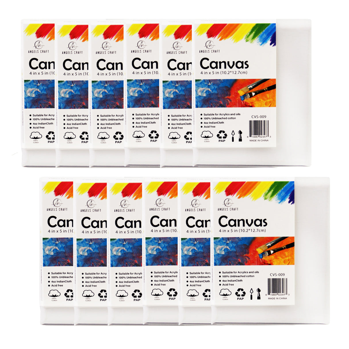 Angels Craft 4" x 5" Mini Stretched Canvas