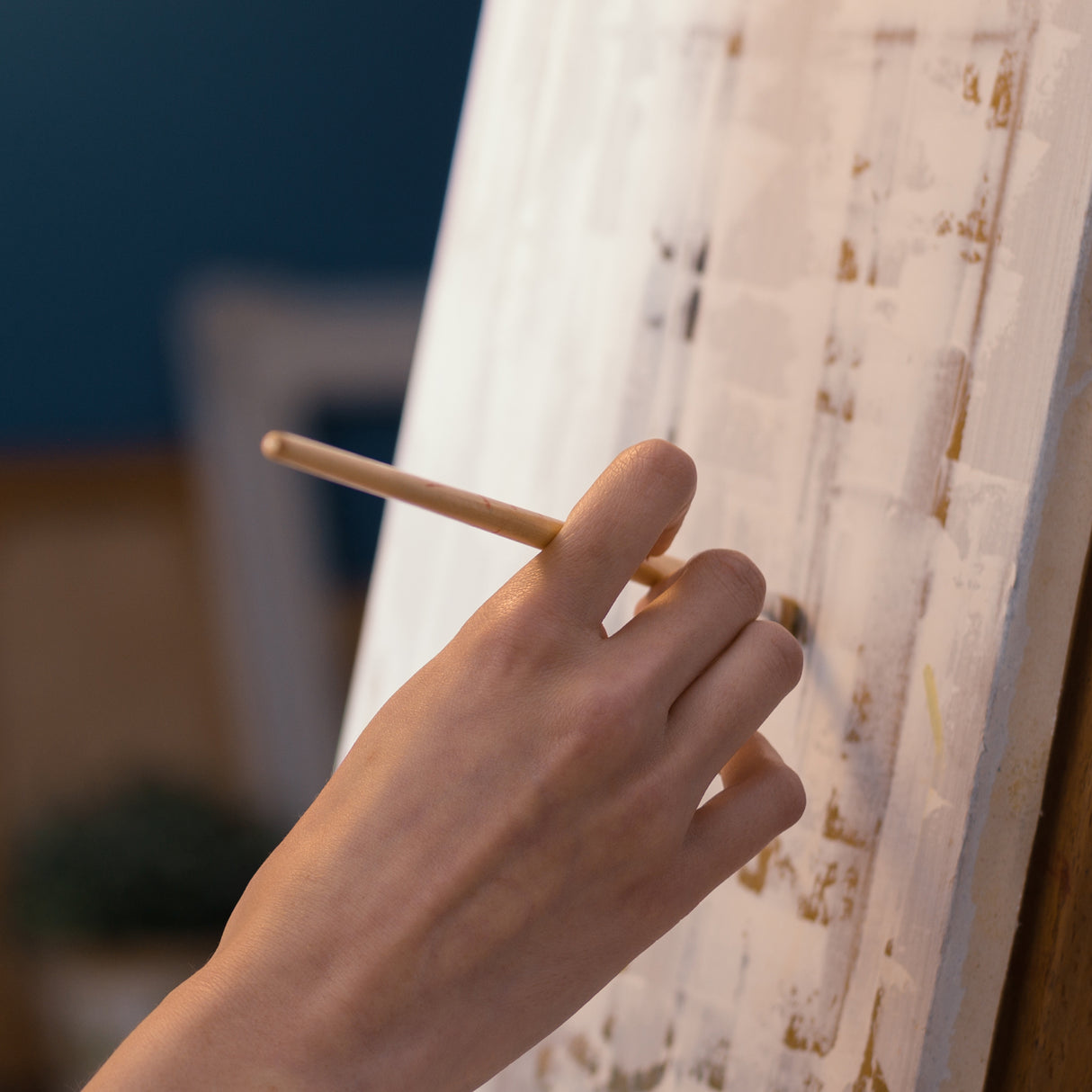 Angels Craft Wrapped Canvas & Wooden Easel Set