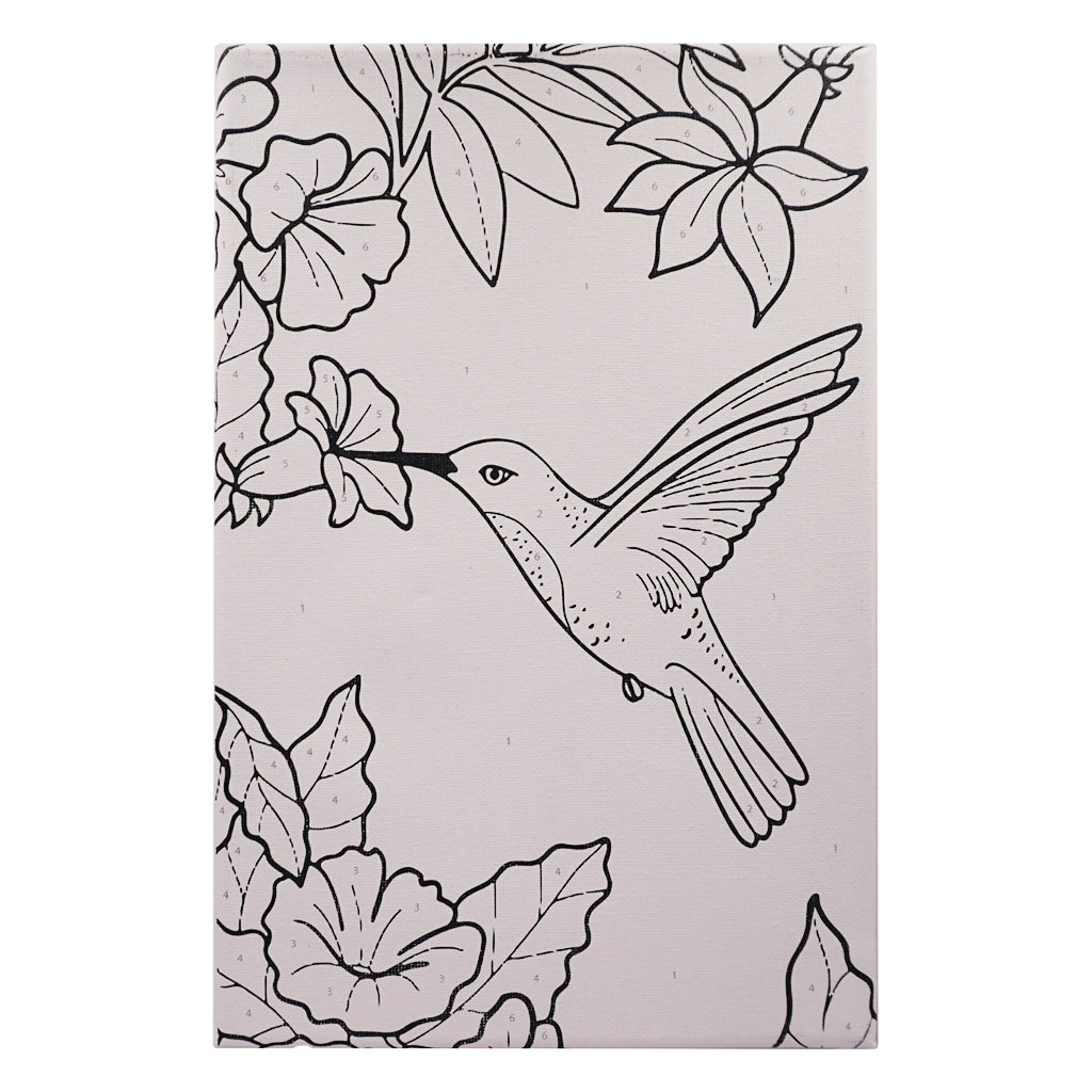 Angels Craft Paint by Number Canvas Set - Petal & Wing Hummingbird
