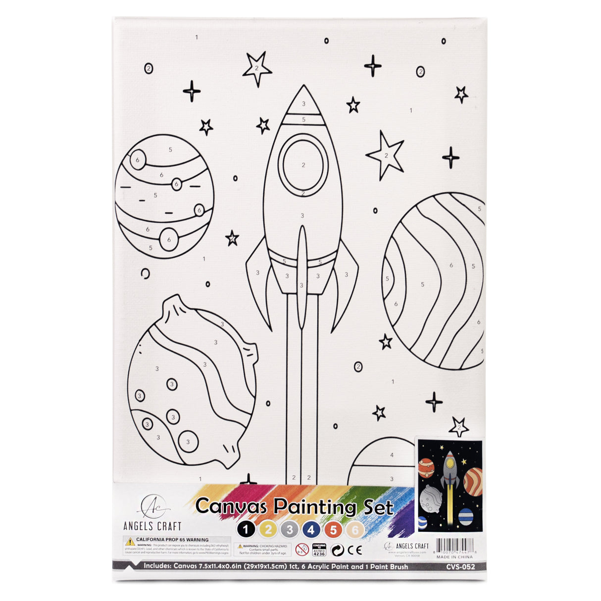 Angels Craft Paint by Number Canvas Set - Rocket Rascals