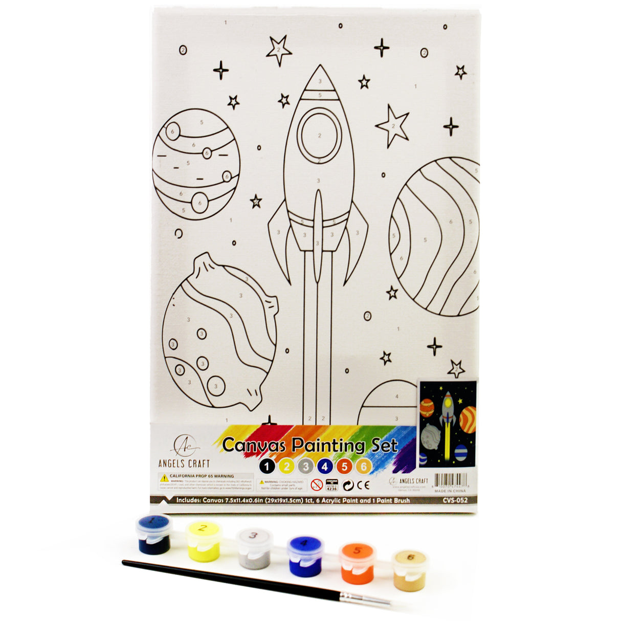 Angels Craft Paint by Number Canvas Set - Rocket Rascals