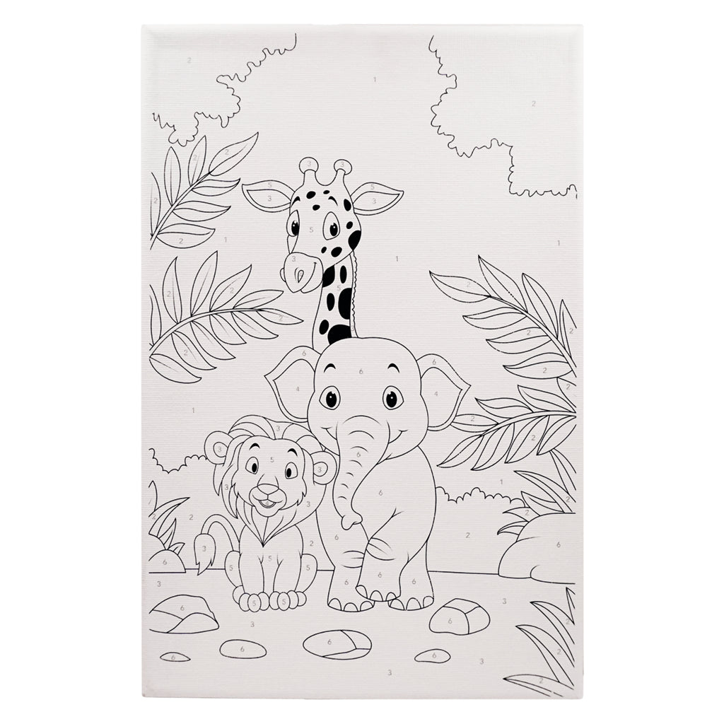 Angels Craft Paint by Number Canvas Set - Safari Spirit
