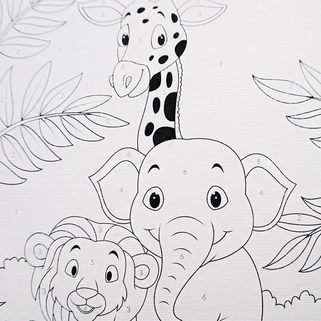 Angels Craft Paint by Number Canvas Set - Safari Spirit