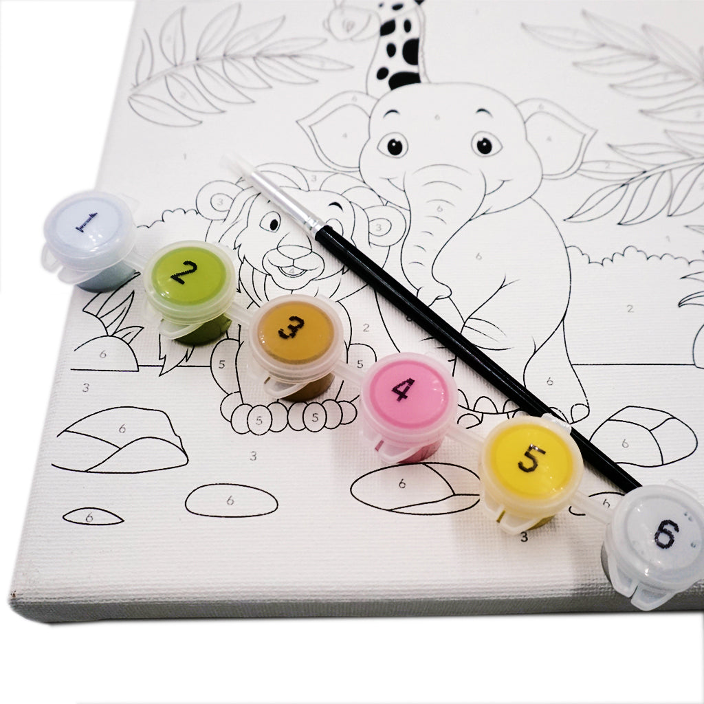 Angels Craft Paint by Number Canvas Set - Safari Spirit