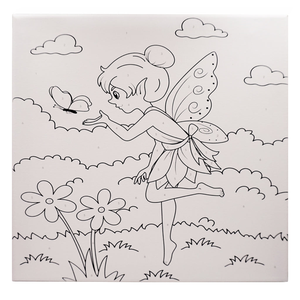Angels Craft Paint by Number Canvas Set - Secret Fairy Garden