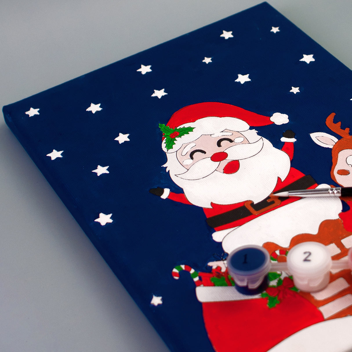 Angels Craft Paint by Number Canvas Set - Santa's Secret Entrance