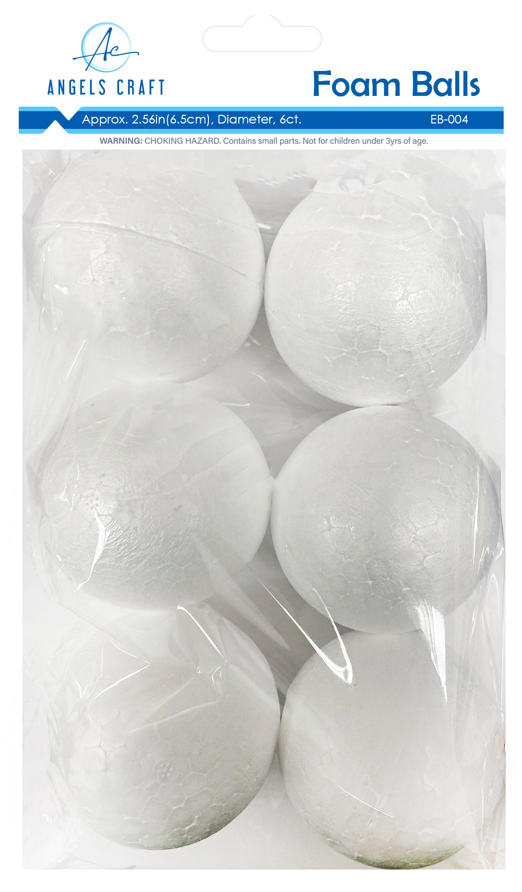 White Craft Foam Balls - Assorted Sizes