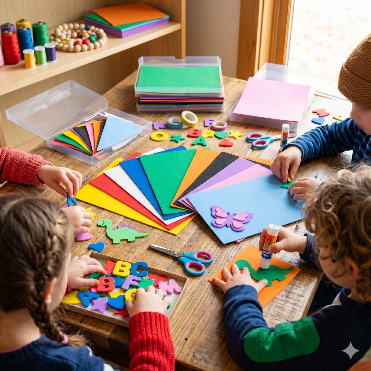 Multi-Color Craft Foam Sheets – 5.5" x 8.5" (10-Pack)