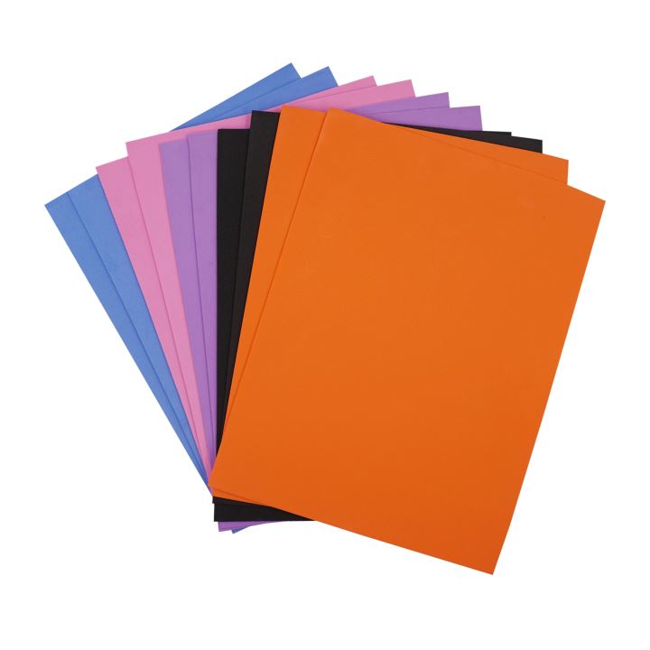 Multi-Color Craft Foam Sheets – 5.5" x 8.5" (10-Pack)