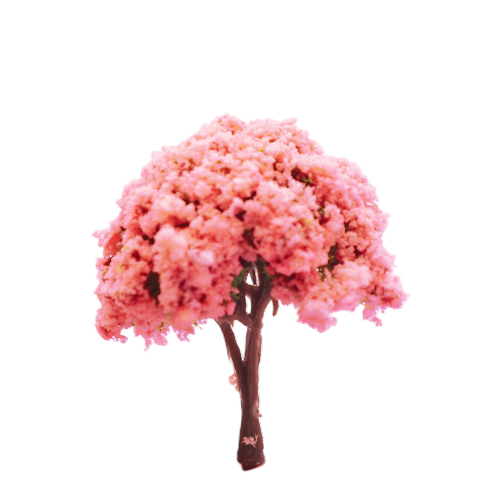 Miniature Blossom Tree Model – Vibrant Landscape & Diorama Decor