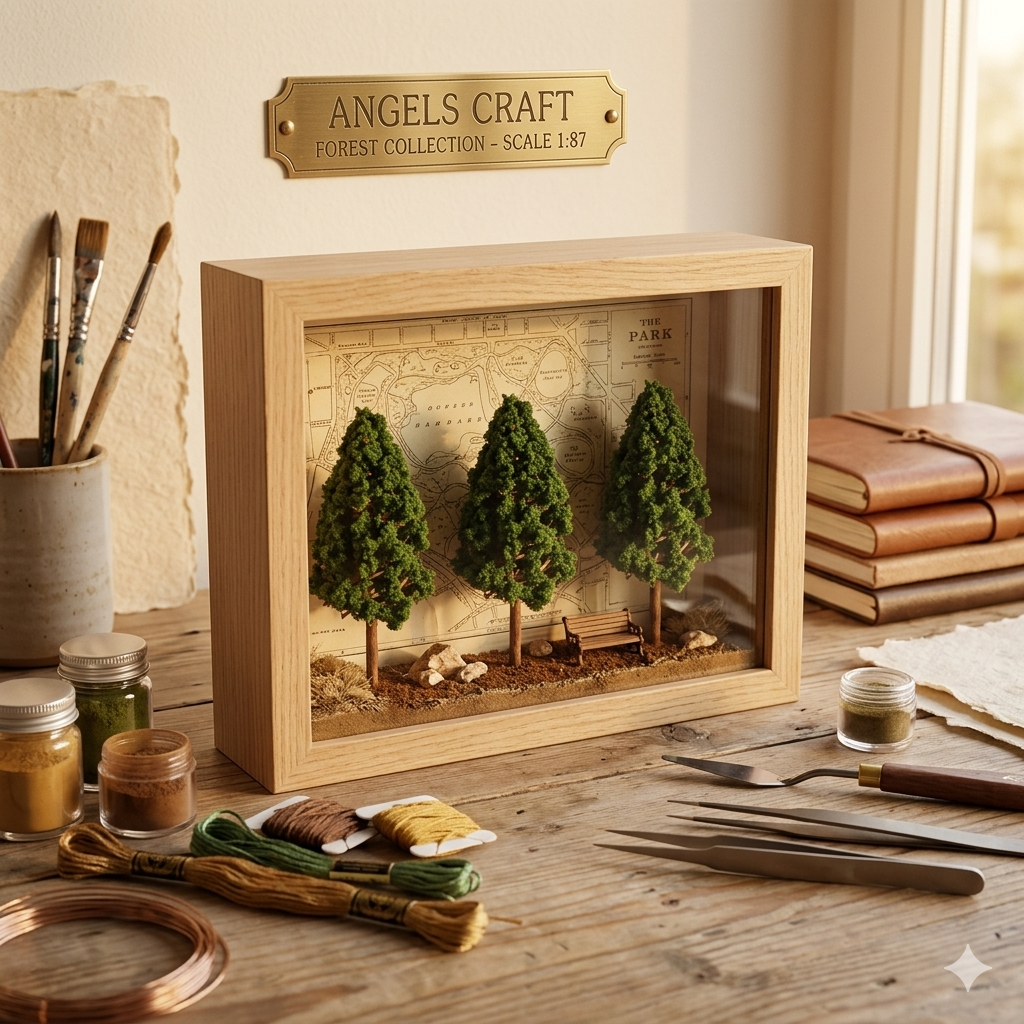 Miniature Evergreen Model Tree Collection