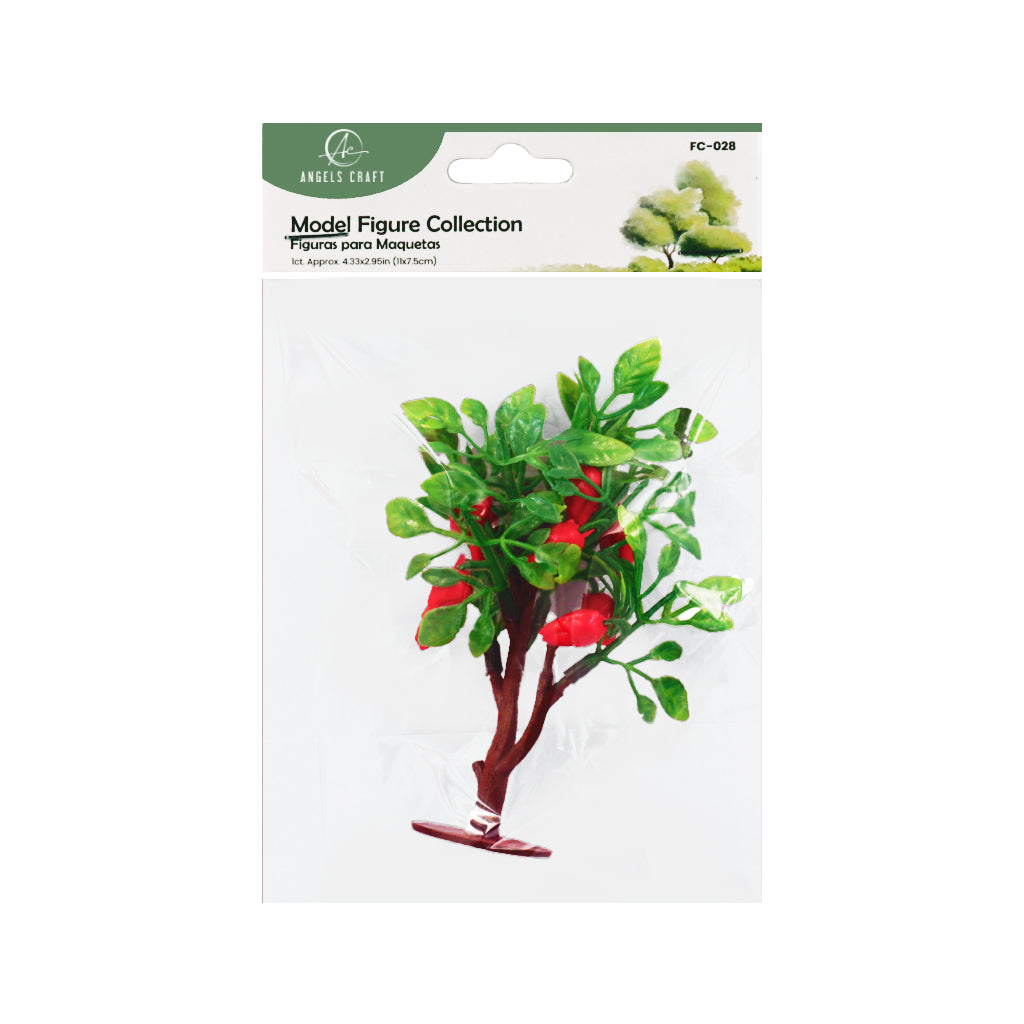 Miniature Fruit Tree Model – Vibrant Diorama Decor
