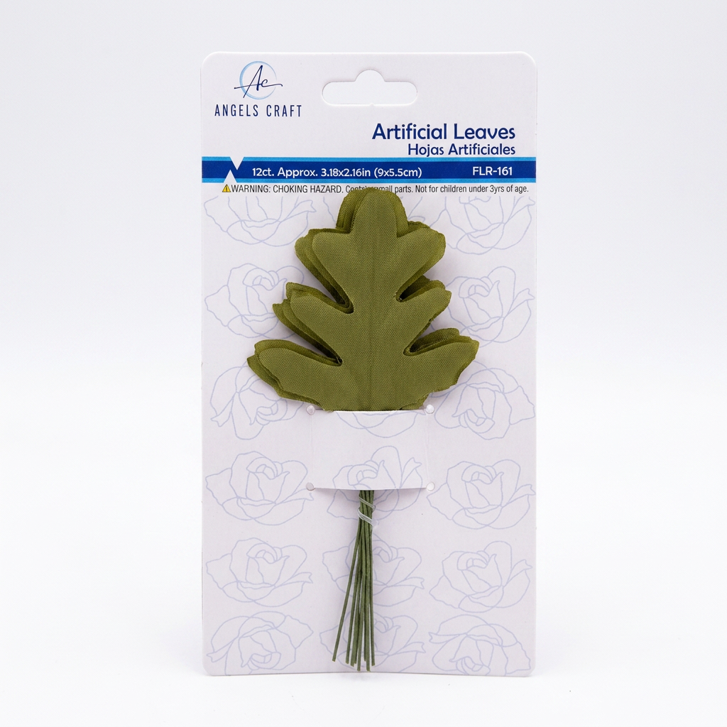 Artificial Oak Leaves Assortment (12-Pack) – Vibrant Autumn & Crafting Accents