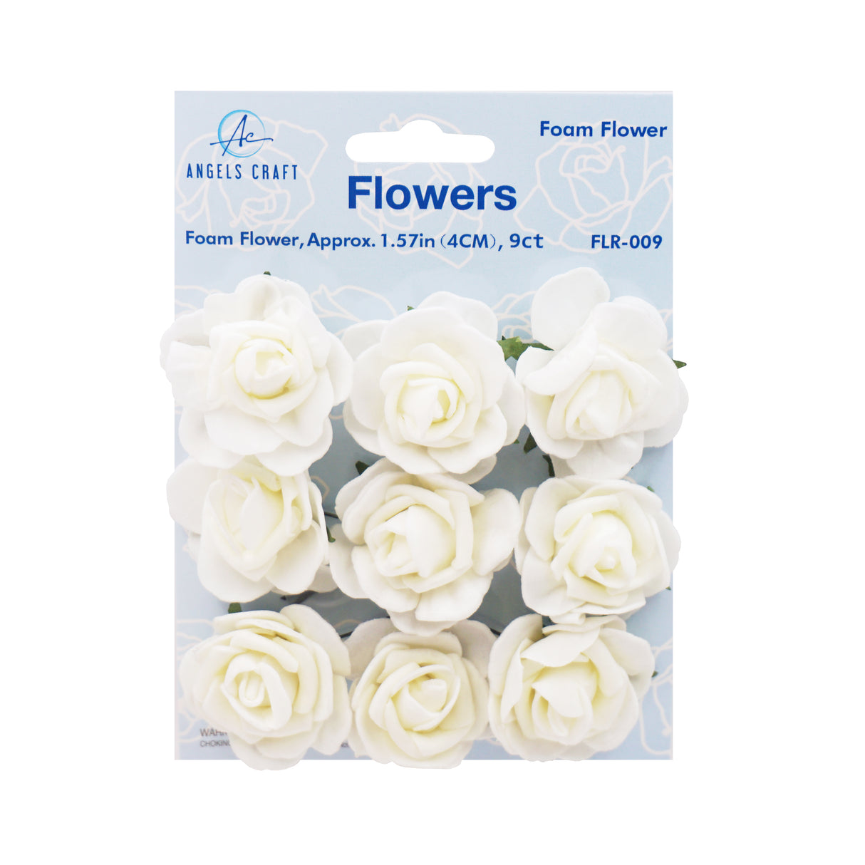 Premium Mini Foam Roses - 9-ct with 1.57"