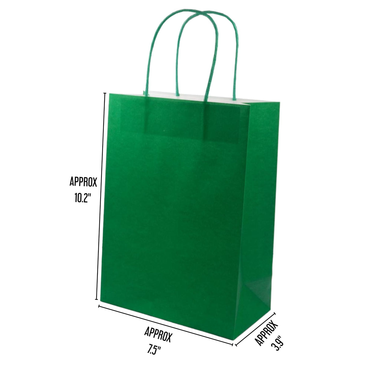 Angels Craft 12 Pack Kraft Bag 10" x 7" - Assorted Colors