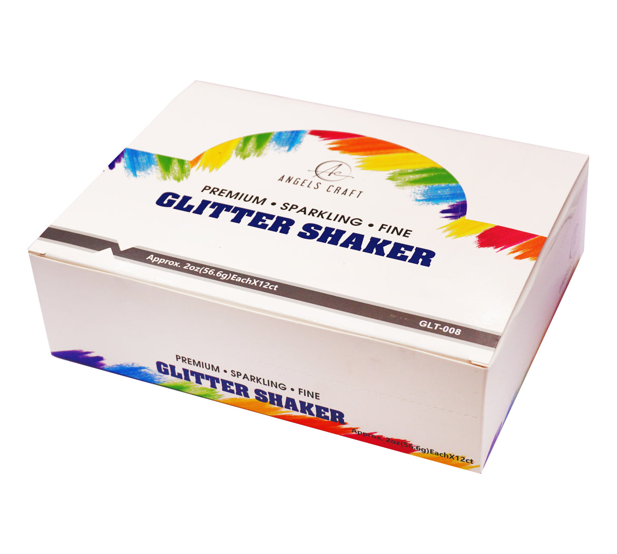 Angels Craft 12 Count Glitter Shakers - Assorted Vivid Colors