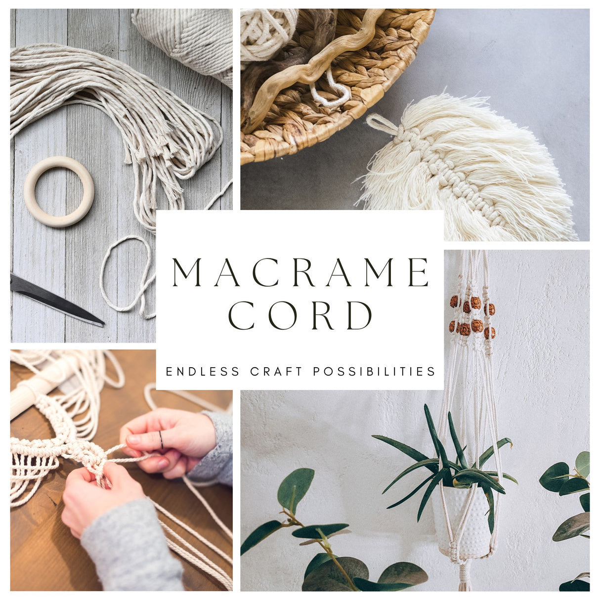 Angels Craft Natural Macrame Cord Roll