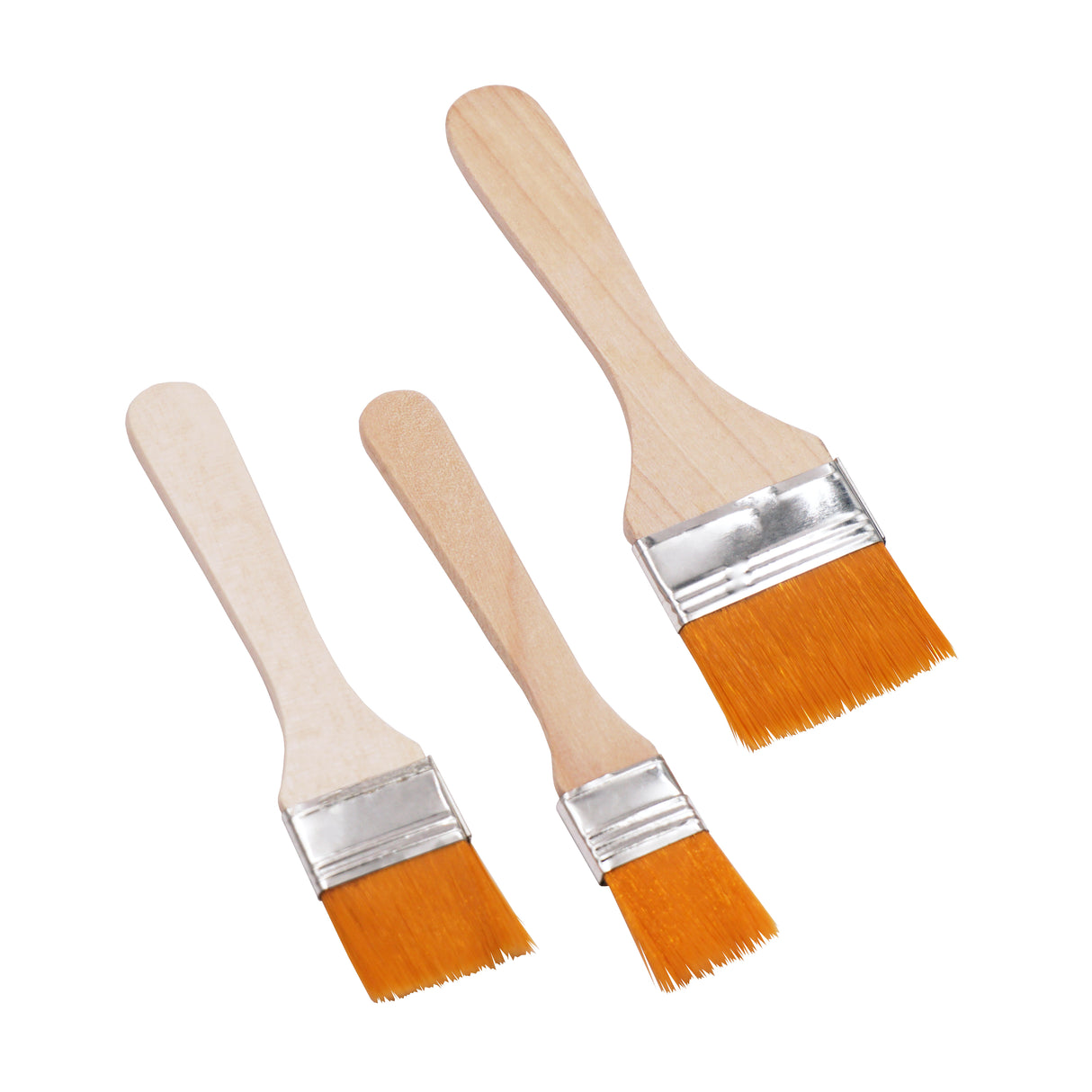 Angels Craft 3 Count Painting Brush (Yellow Bristles)