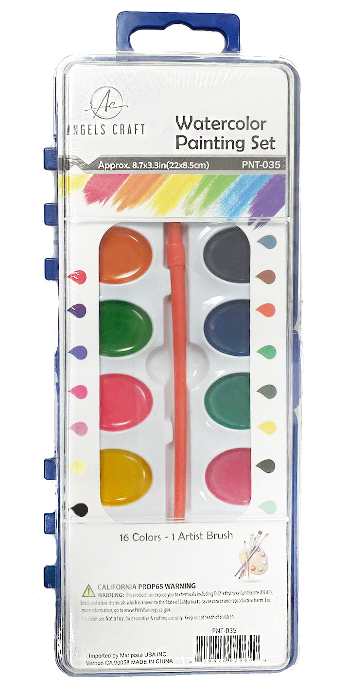 Watercolor Paint Set 16 colors , 1-ct