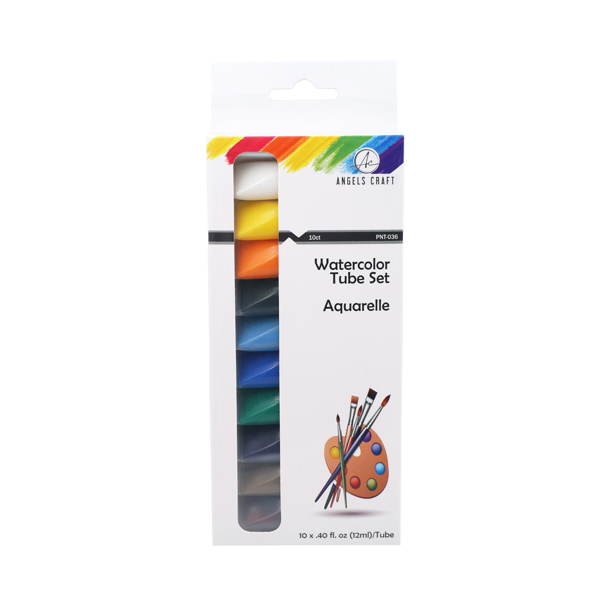 Angels Craft 10-Color Watercolor Paint Tube Set