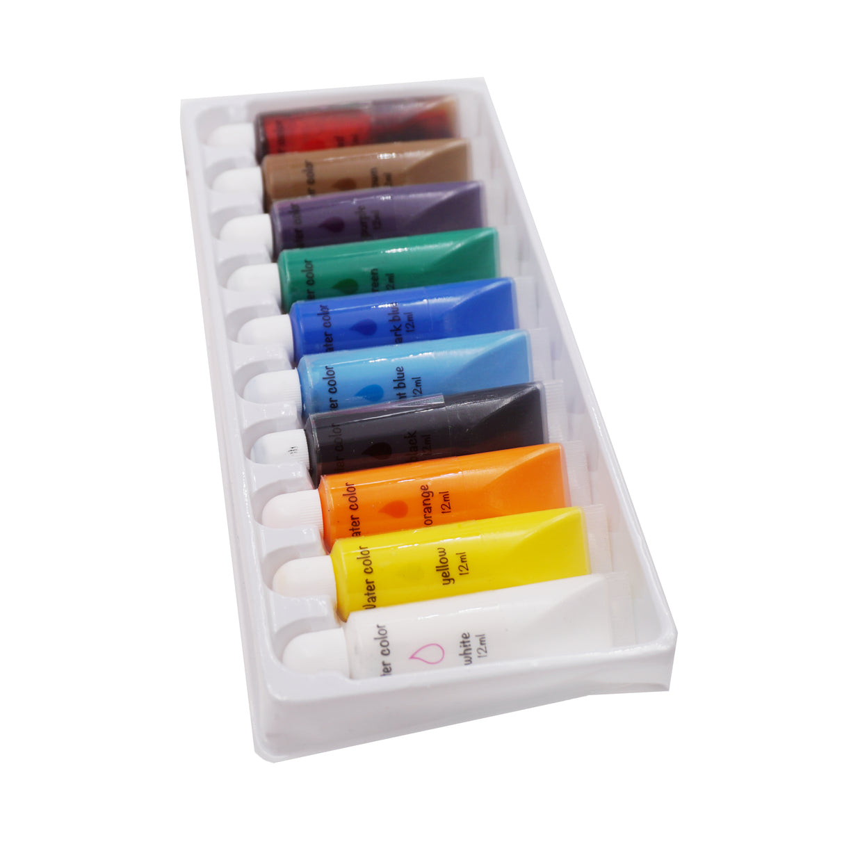 Angels Craft 10-Color Watercolor Paint Tube Set