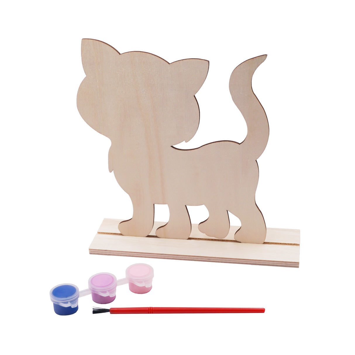 Angels Craft DIY Wooden Cat Art Kit