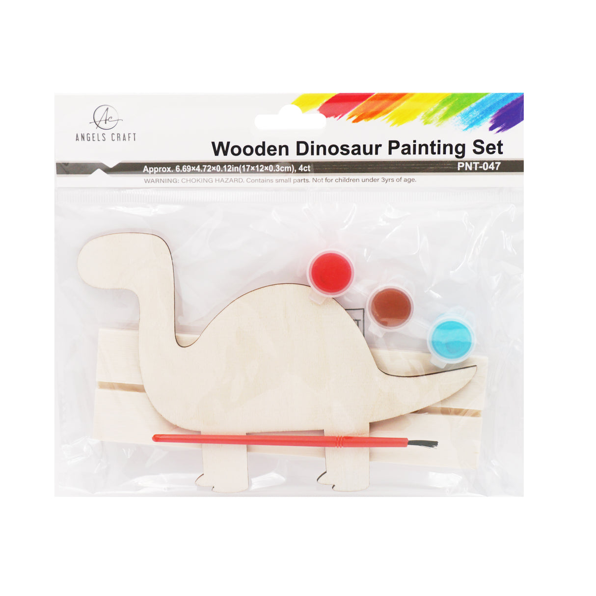 Angels Craft DIY Wooden Dino Art Kit