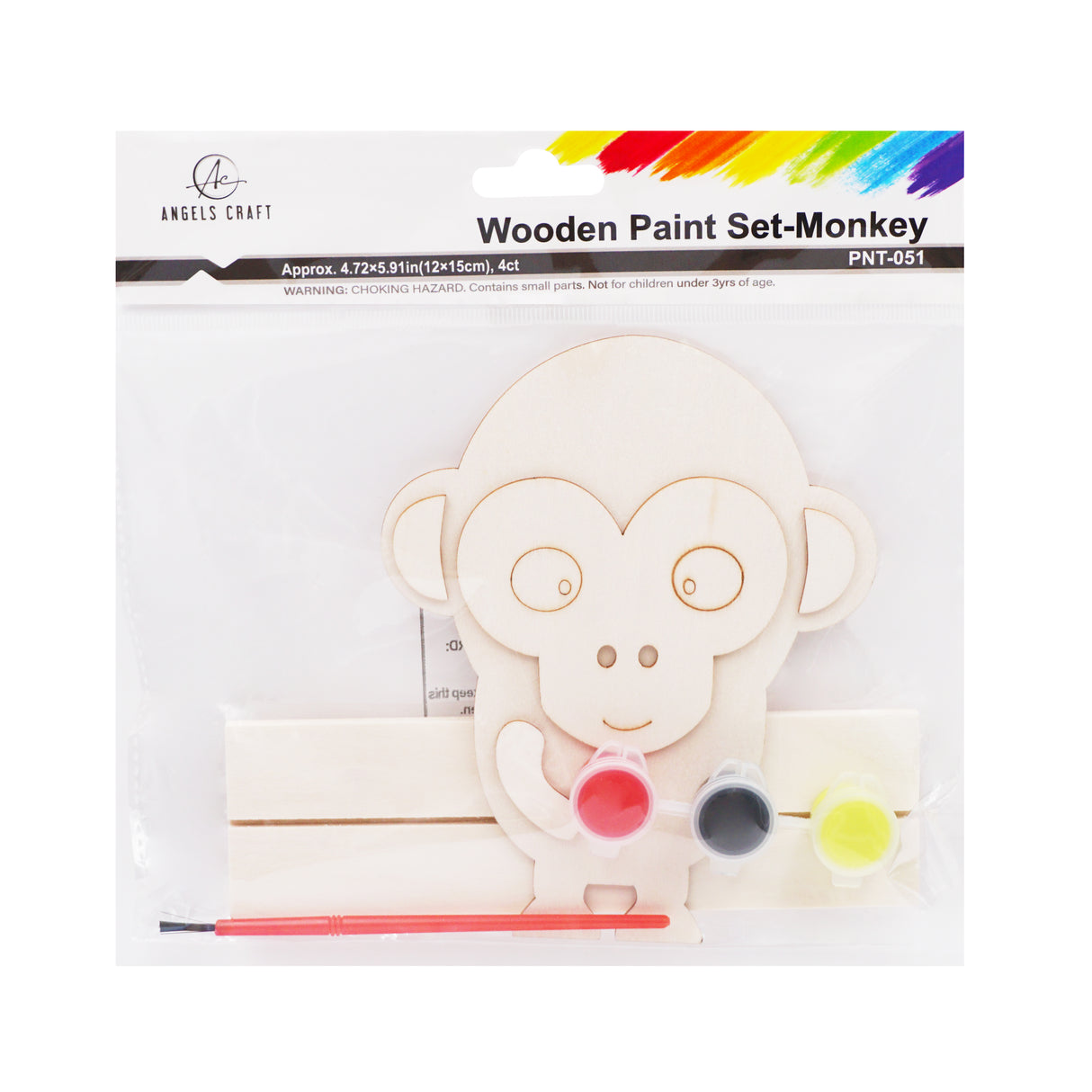 Angels Craft DIY Wooden Monkey Art Kit