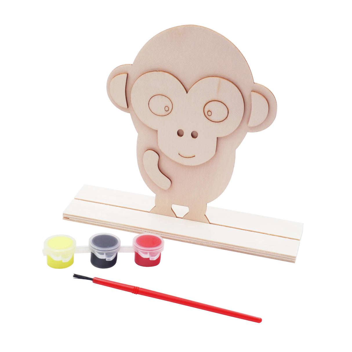 Angels Craft DIY Wooden Monkey Art Kit