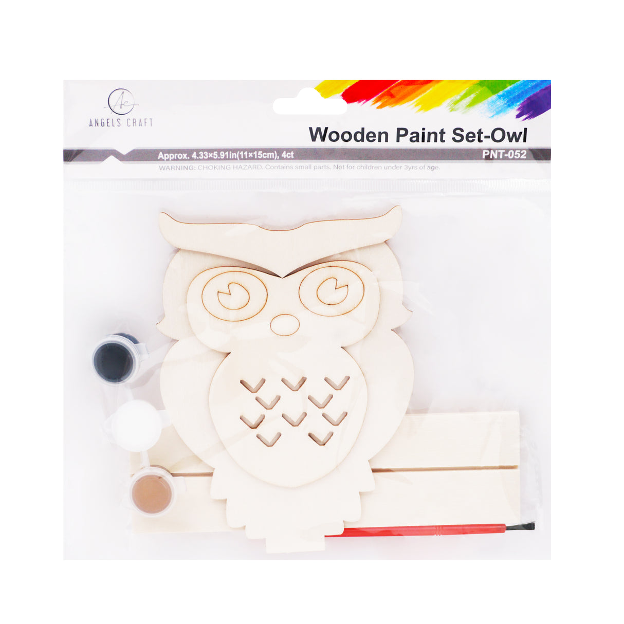 Angels Craft DIY Wooden Owl Art Kit