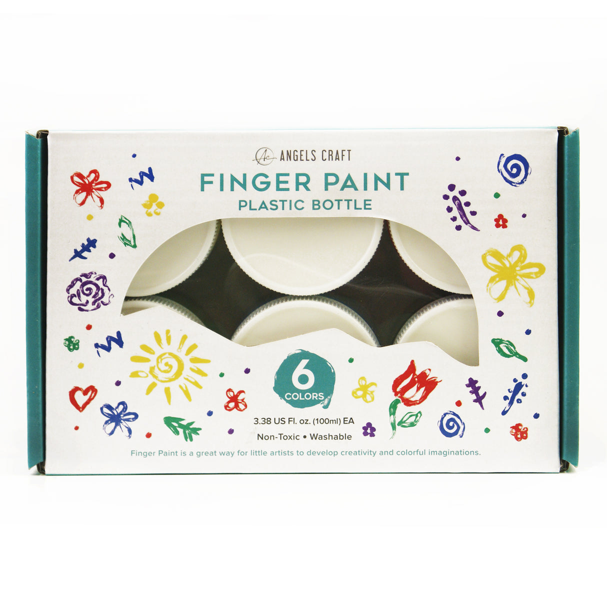 Angels Craft 6-ColorFinger Paint Set