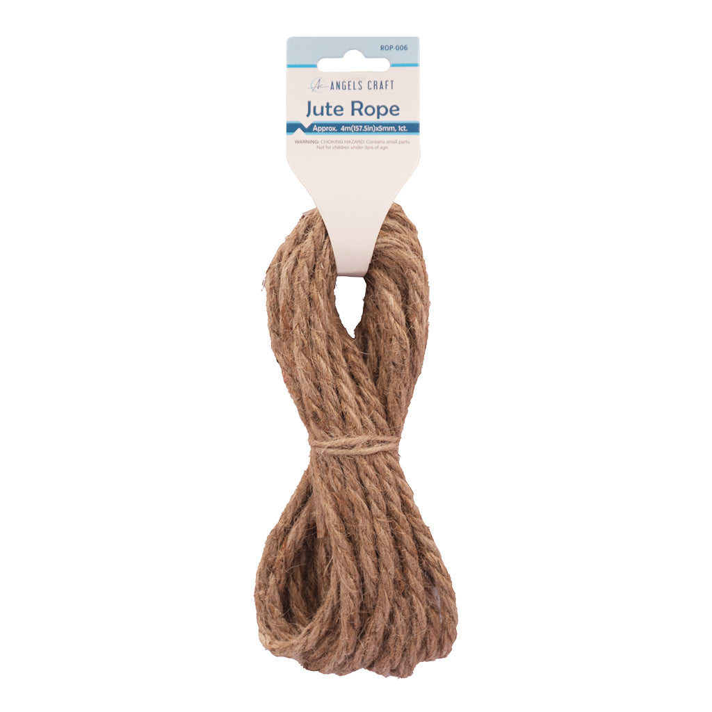 Angels Craft Jute Rope, 5mm x 157.5in