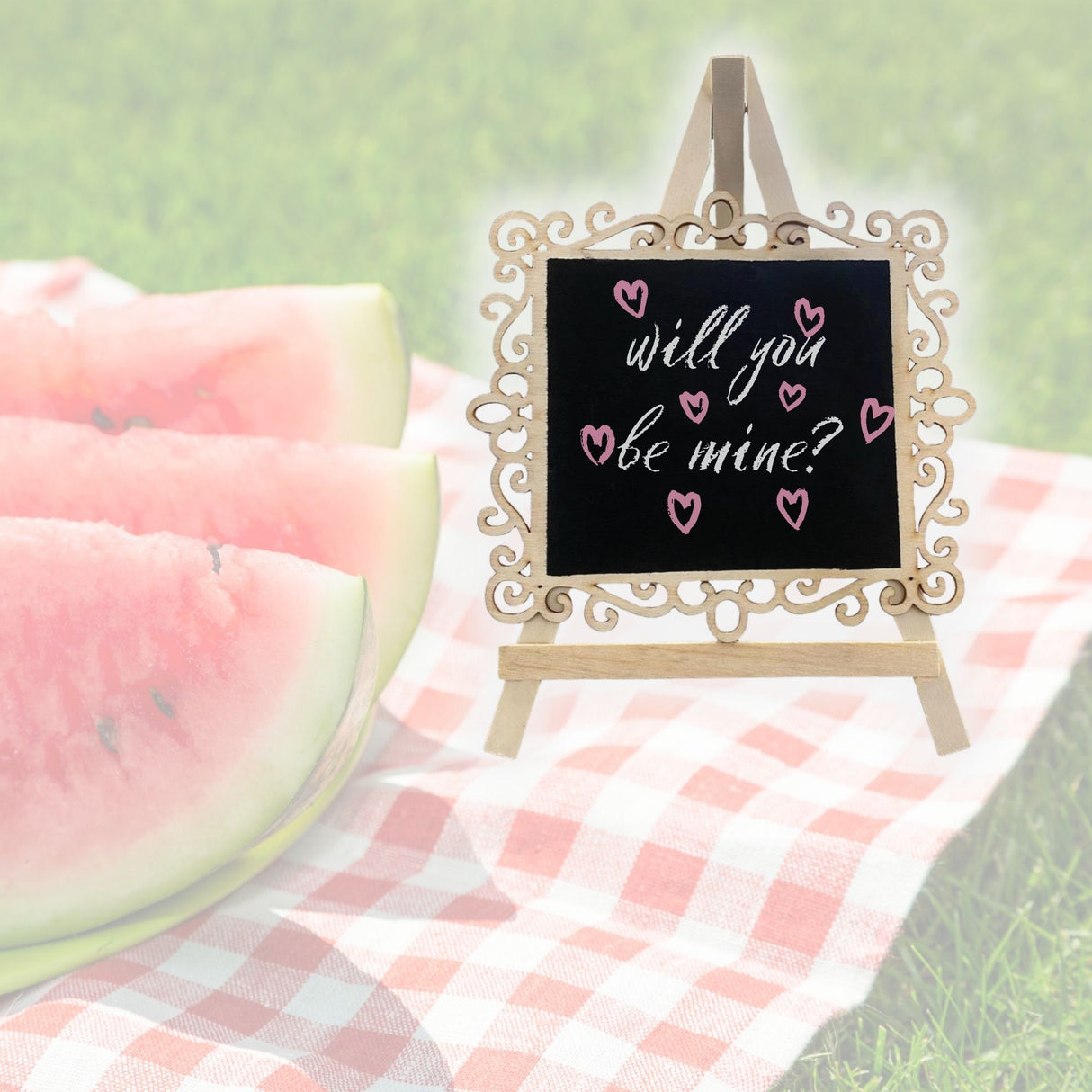 Angels Craft Chalkboard Easel in Square Shape