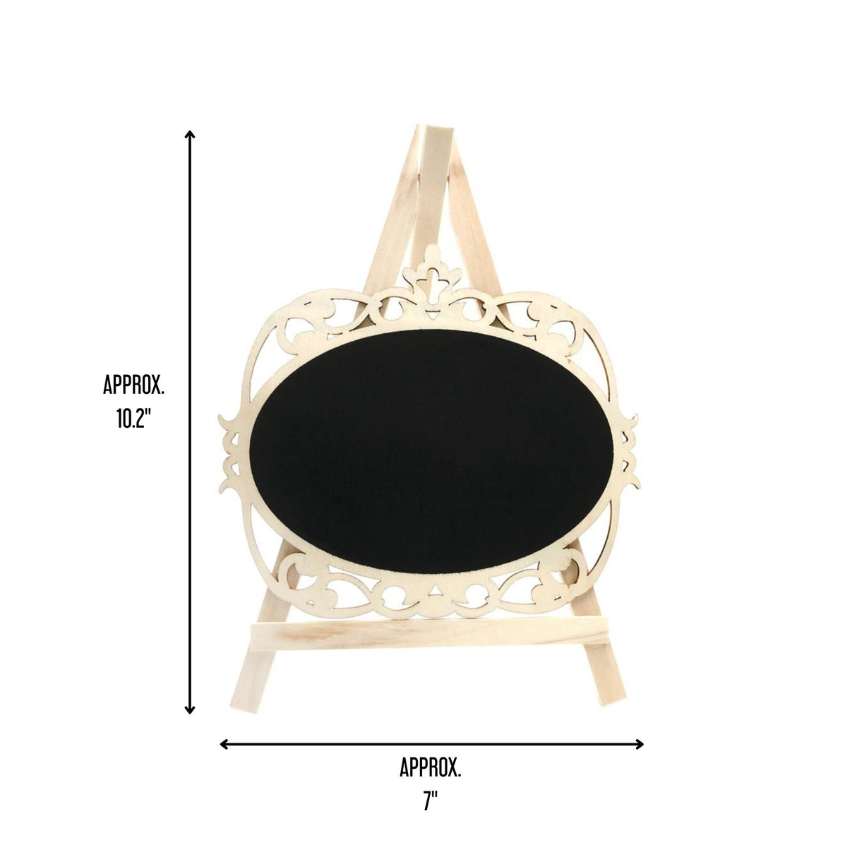 Angels Craft Chalkboard Easel in Oval Shape